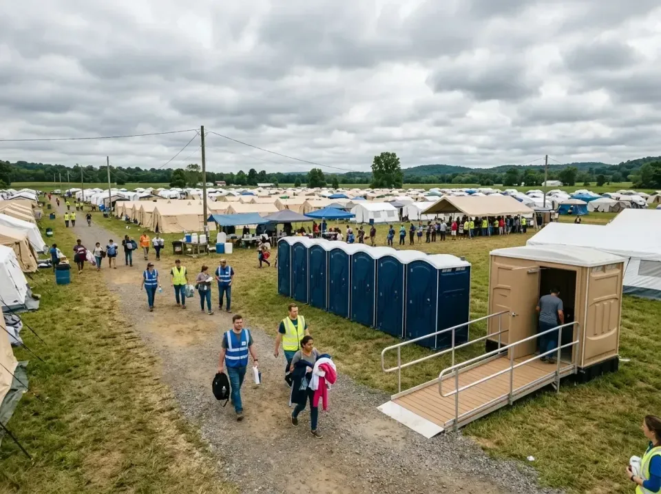 disaster-relief-camp-restrooms-010 — frequently asked questions, Dumpster & Portable Bathrooms Rental in Brazil, IN